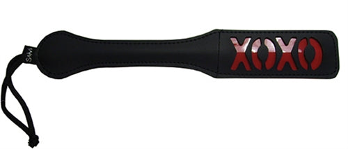 Sex & Mischief Xoxo Paddle Black Black