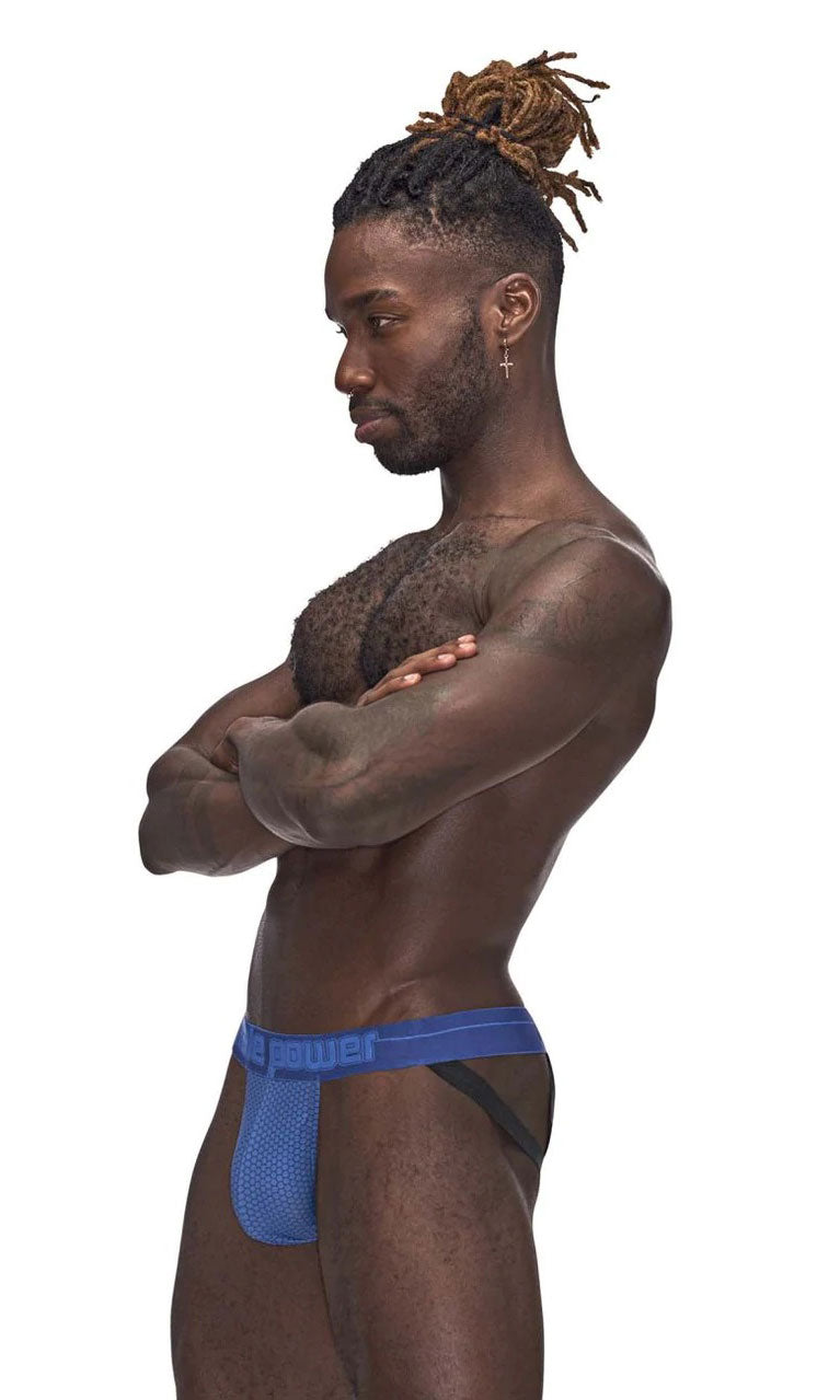 Sexagon Strappy Ring Jock - - Royal