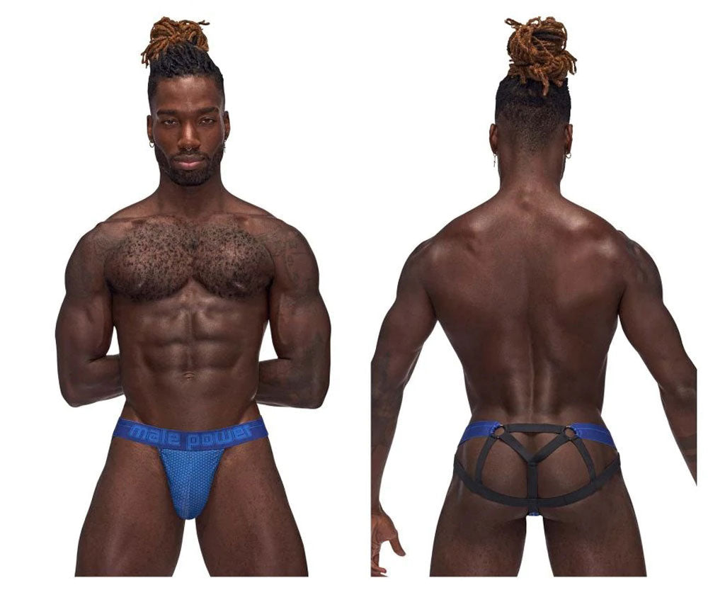 Sexagon Strappy Ring Jock - - Royal