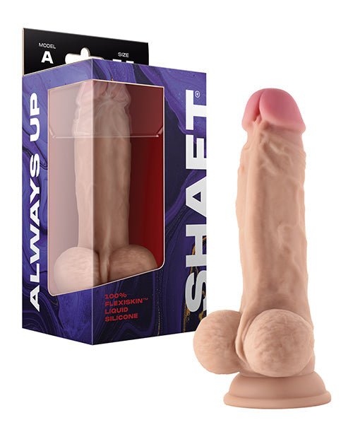 Shaft Model A Flexskin Liquid Silicone 7.5" Dong W/balls Pine