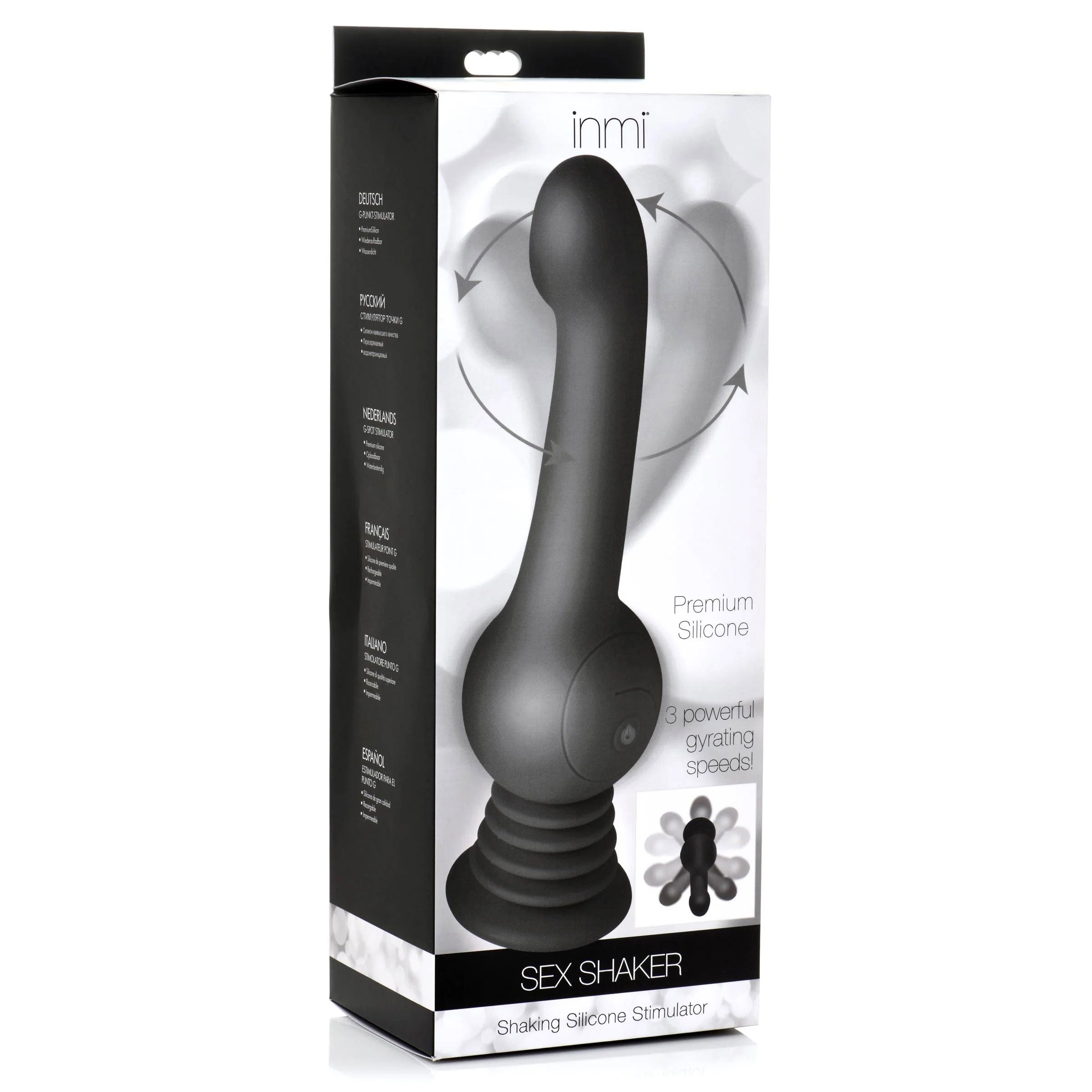 Shaking Silicone Stimulator - XR Brands Black