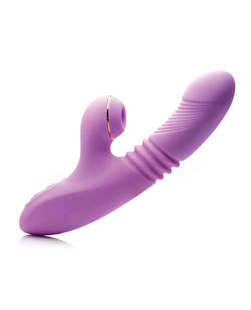 Shegasm Thrusting Suction Rabbit Vibrator - Purple