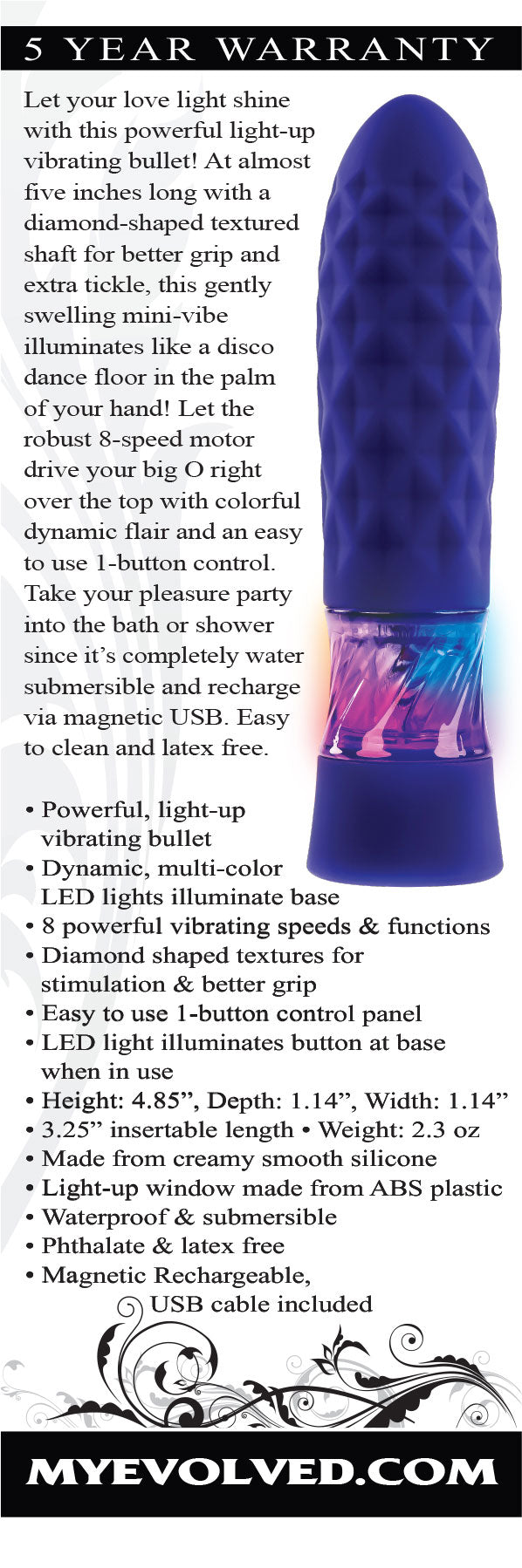 Shine Brighter With Our Light Up Raver - Purple