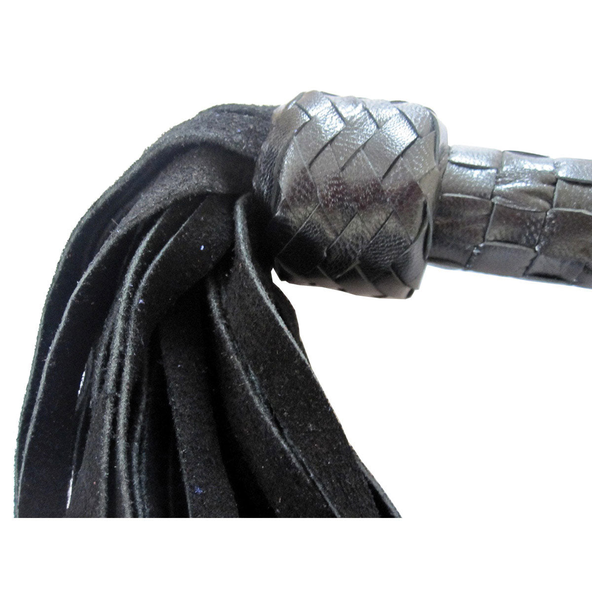 Short Suede Flogger - Black/Black