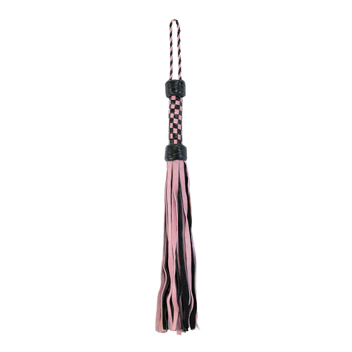 Short Suede Flogger - Pink/Black