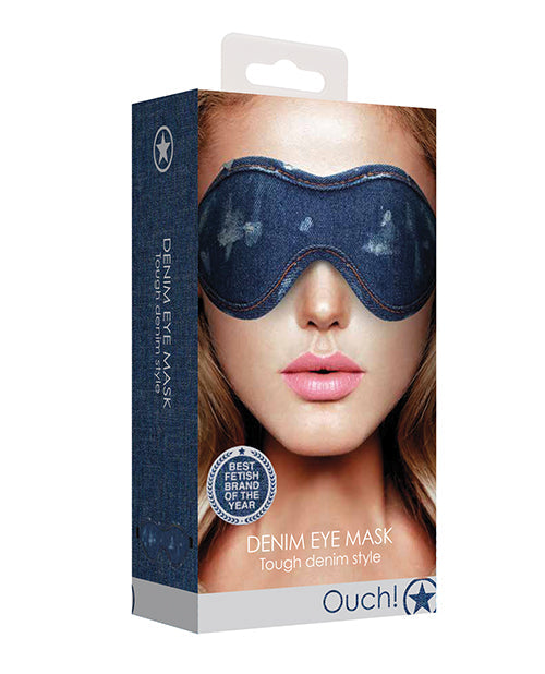 Shots Denim Eye Mask Blue