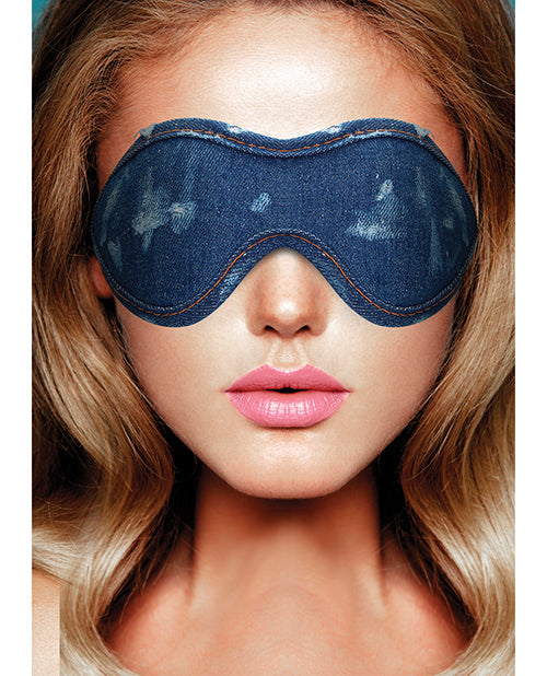 Shots Denim Eye Mask Blue