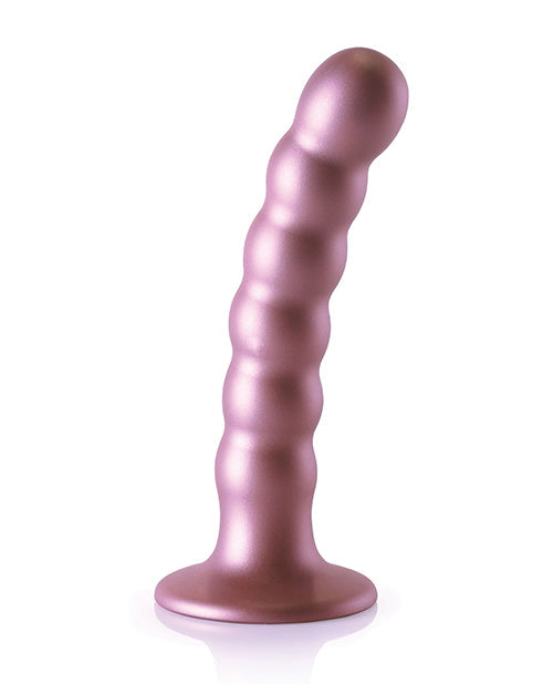 Shots Ouch 5-Inch Beaded G-Spot Dildo Rose Gold