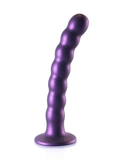 Shots Ouch 6.5" Beaded G-spot Dildo Metallic Purple