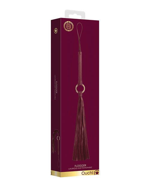 Shots Ouch Halo Flogger Burgundy