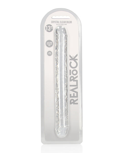Shots Realrock Crystal Clear 14" Double Dildo Transparent
