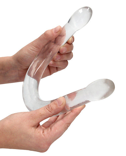Shots Realrock Crystal Clear 17" Double Dildo Transparent