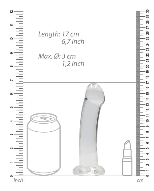 Shots Realrock Crystal Clear 7" Dildo