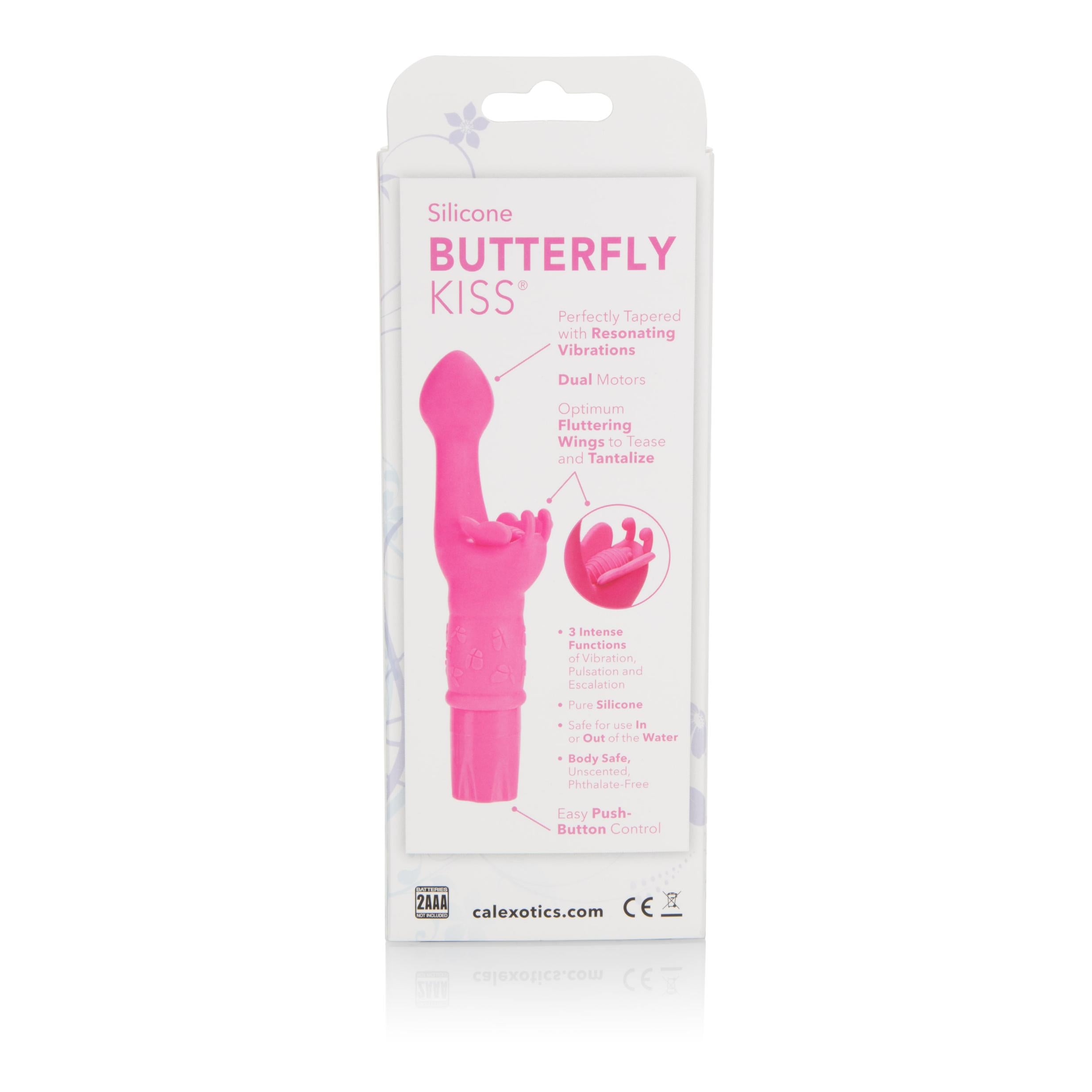 Silicone Butterfly Kiss - G-Spot Vibrator - CalExotics Pink