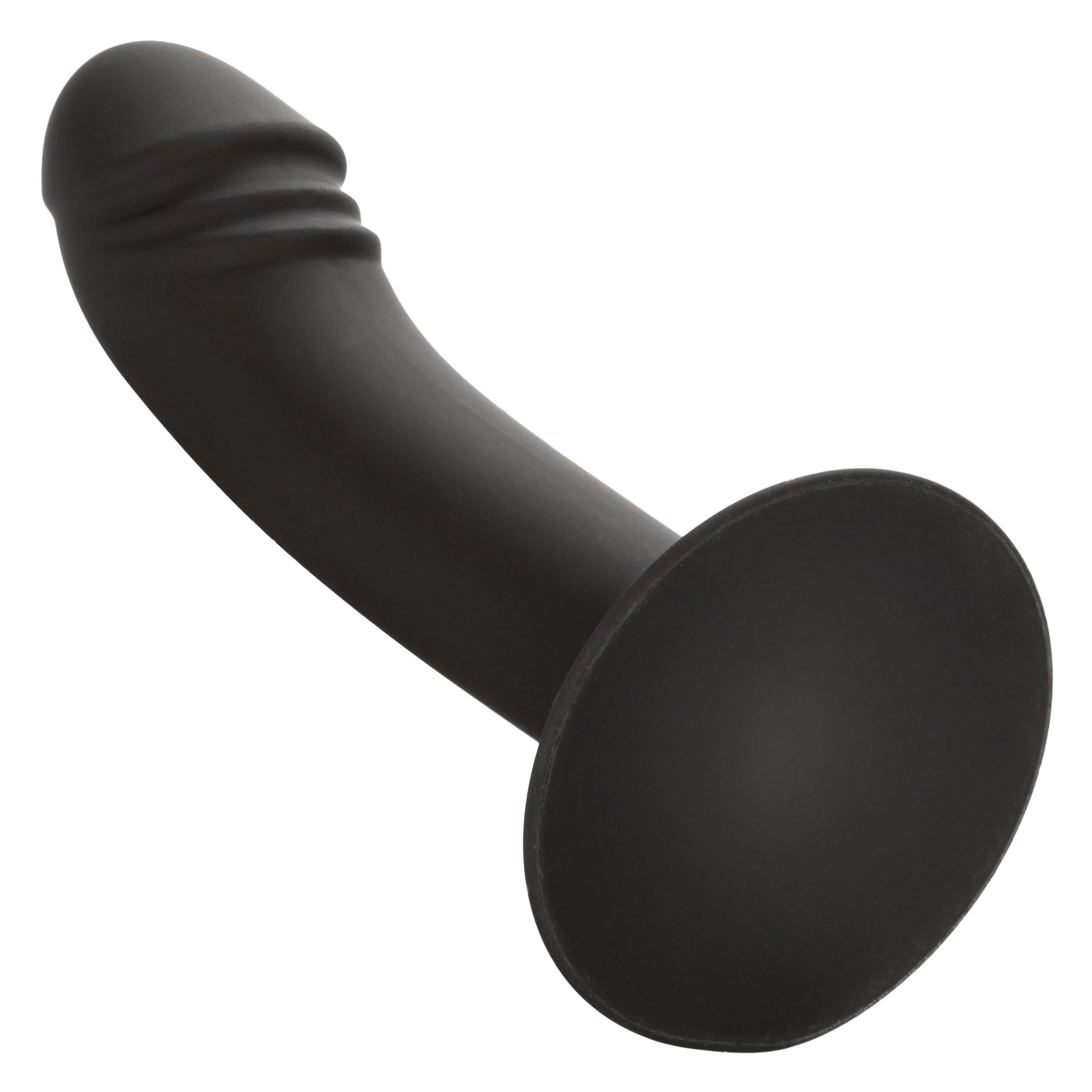 Silicone Curved Anal Stud - Black