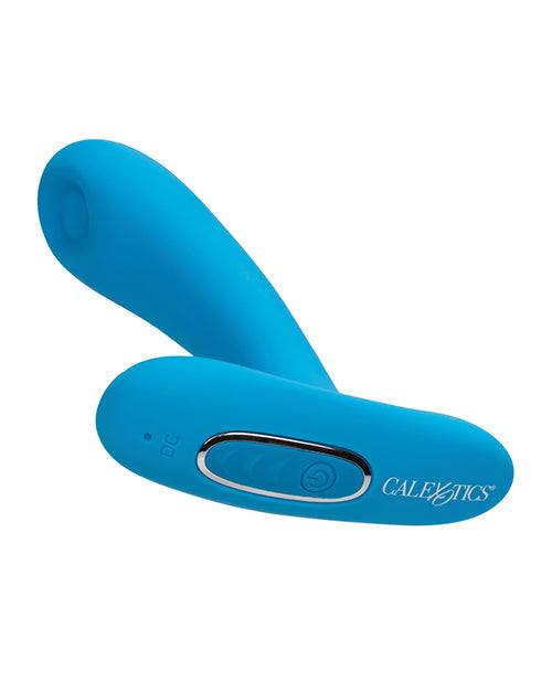 Silicone Pulsing Pleaser W/remote - Blue