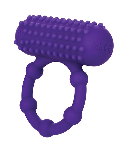 Silicone Rechargeable 5 Bead Maximus Ring - Purple