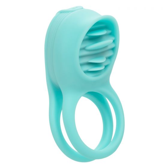 Silicone Rechargeable French Kiss Enhancer Vibrating Cockring