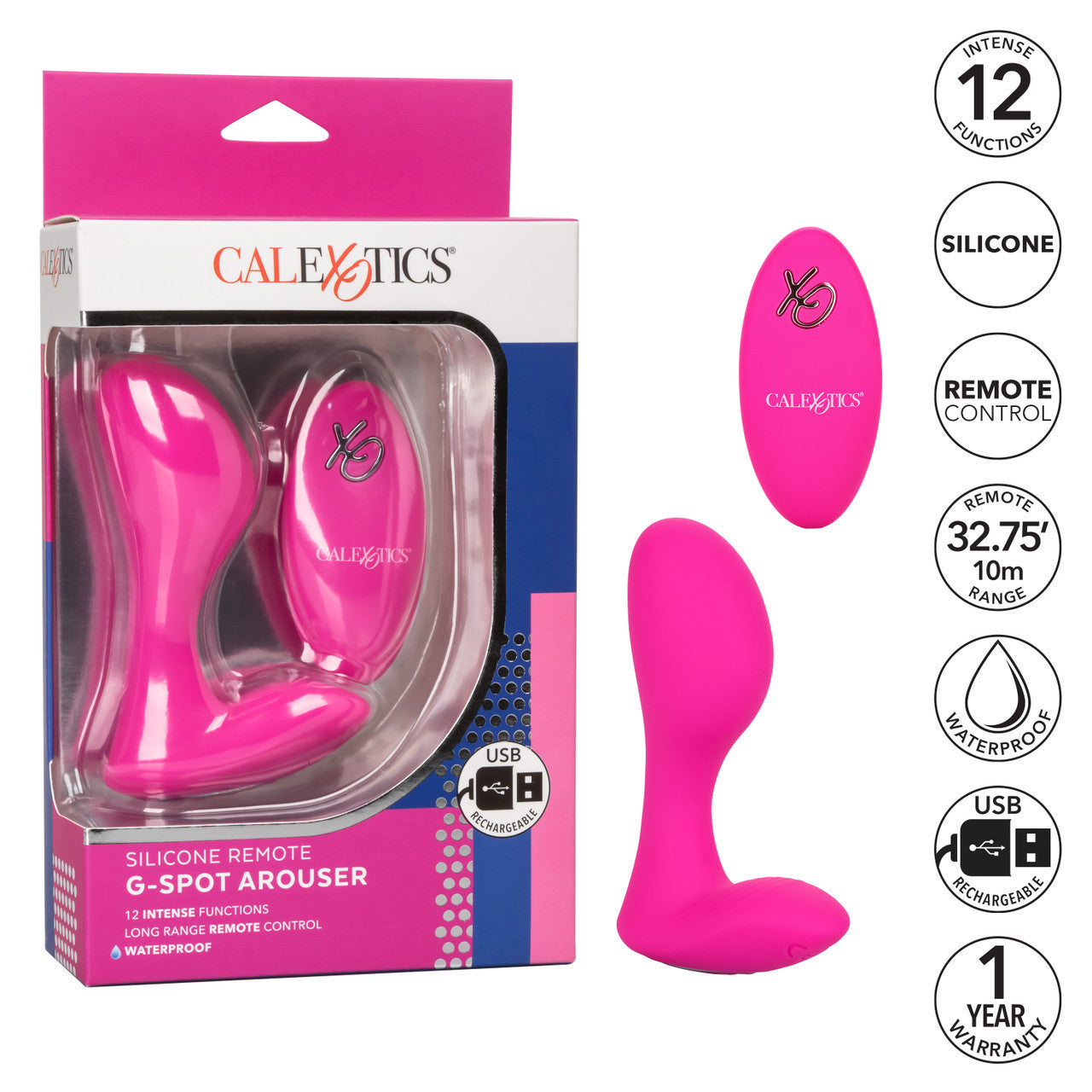 Silicone Remote G-Spot Vibrator - CalExotics