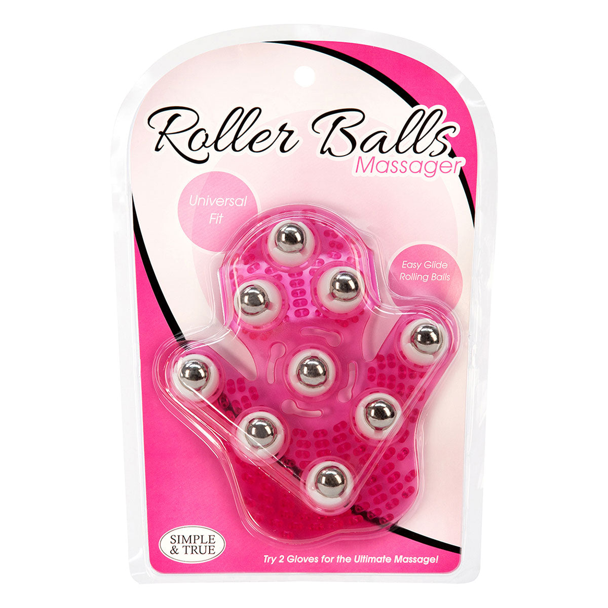 Simple &amp; True Roller Balls Massager - Pink