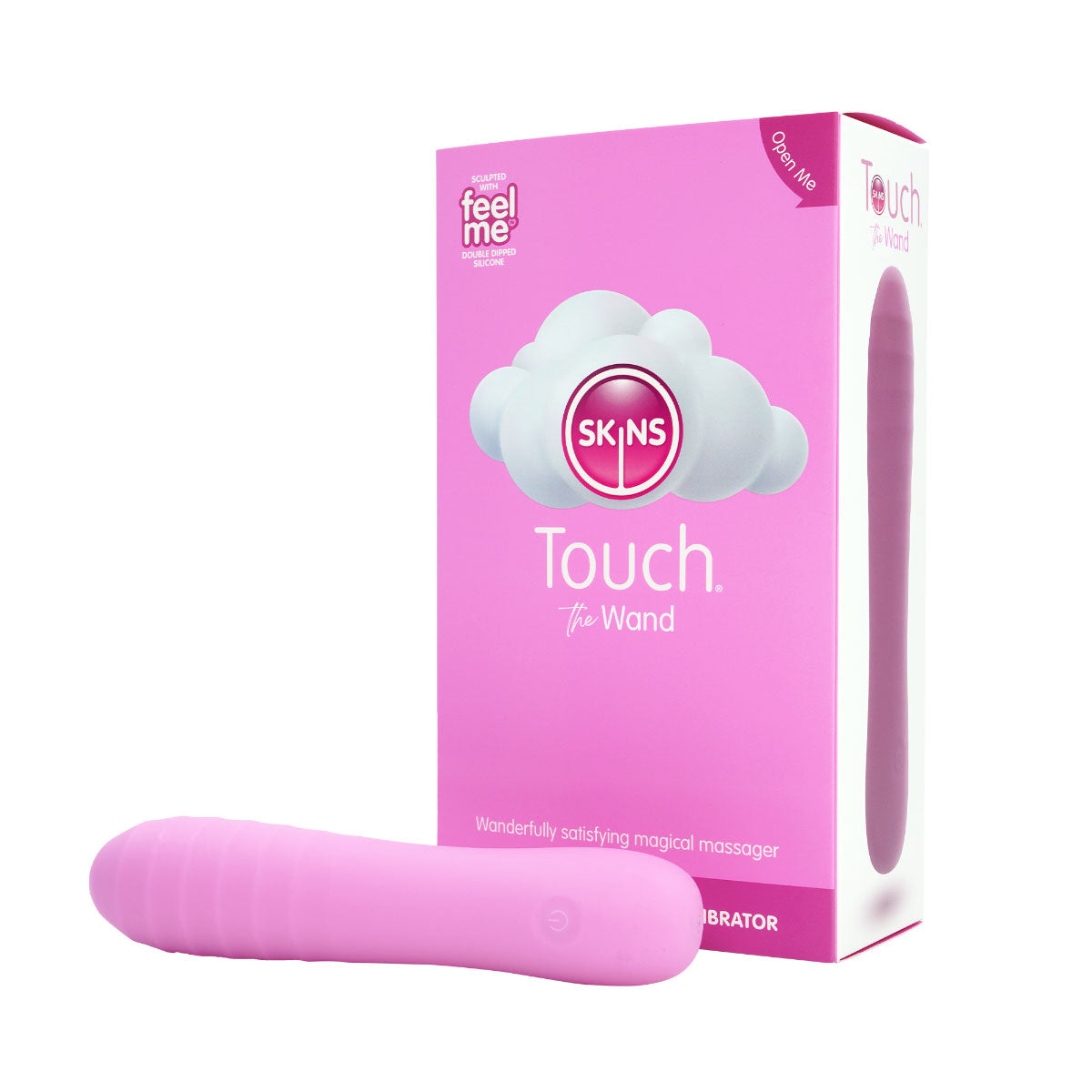 Skins Touch the Wand Vaginal & Clitoral Vibrator - Pink