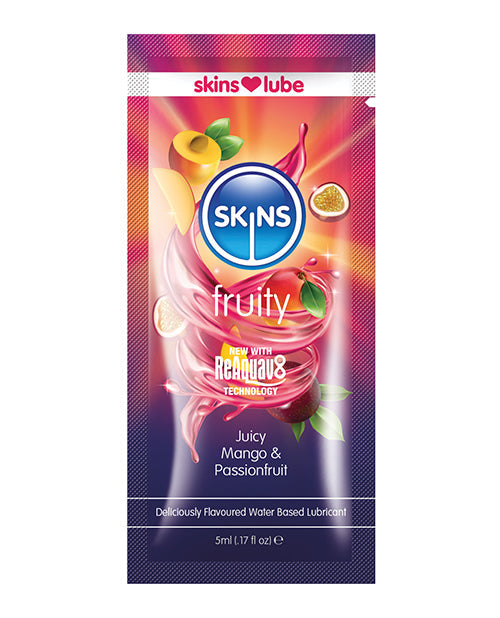 Skins Water Based Lubricant - 5 Ml Foil Foil Mango & Passionfruit