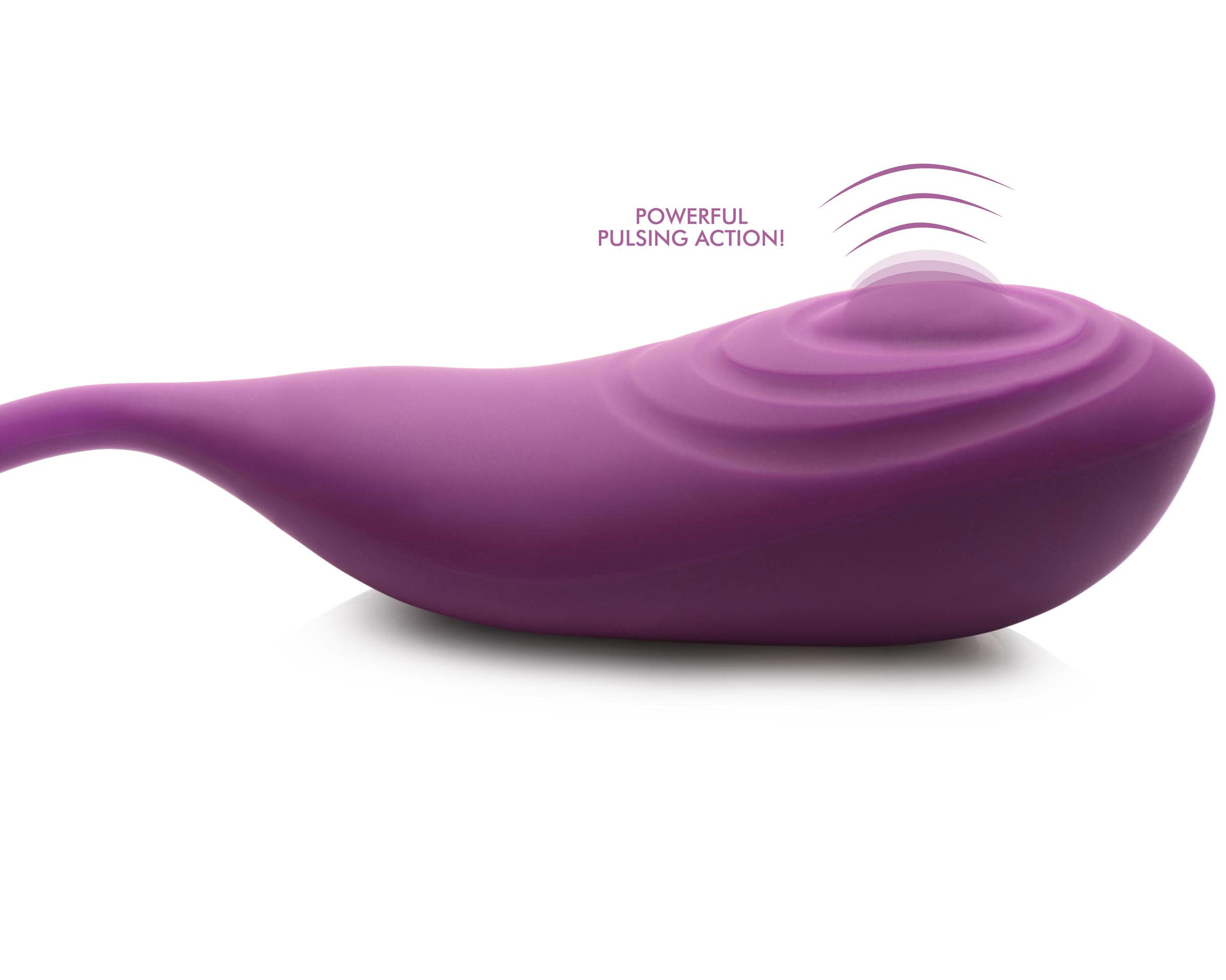 Slim Pulse 7x Pulsing Clit Stimulator and Vibrating Egg - Purple