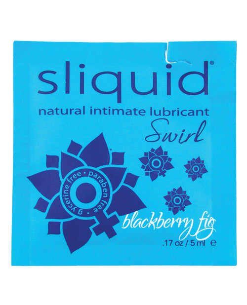 Sliquid Naturals Swirl Lubricant Pillow - .17 Oz Blackberry