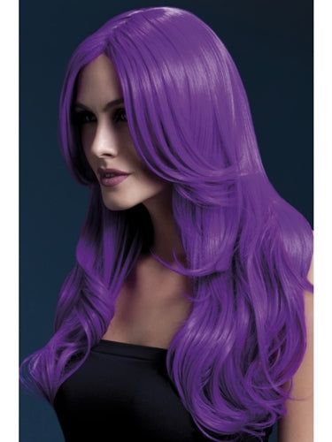 Smiffy The Fever Wig Collection Khloe Neon Purple