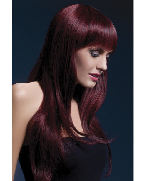 Smiffy The Fever Wig Collection Sienna Black Cherry