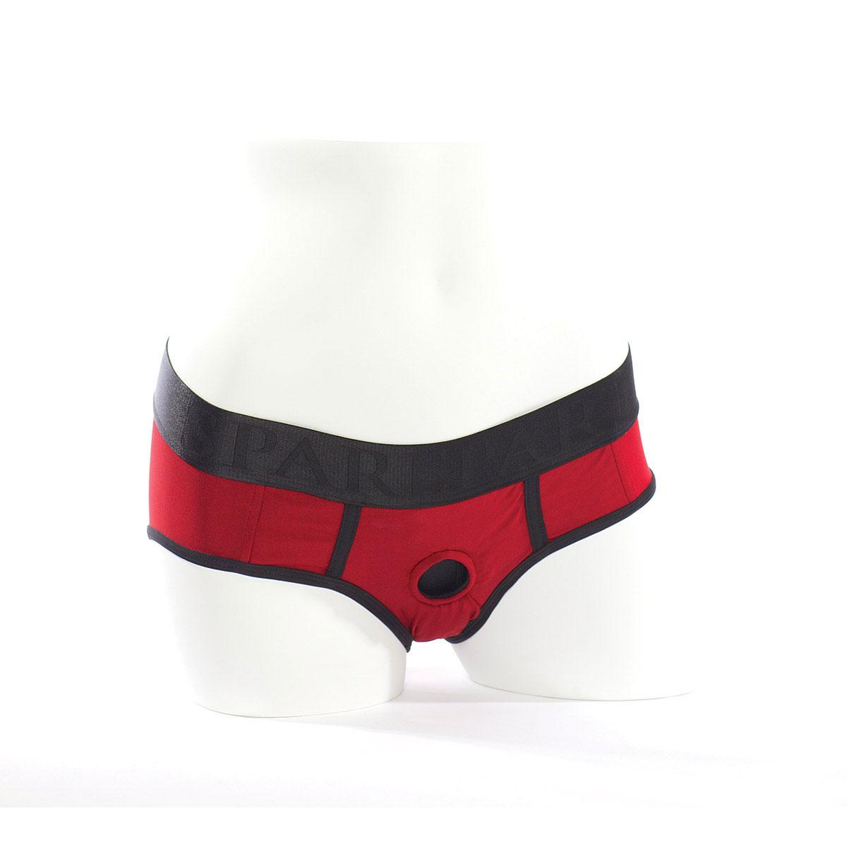 SpareParts Tomboi Harness Red/Black Nylon - 3X