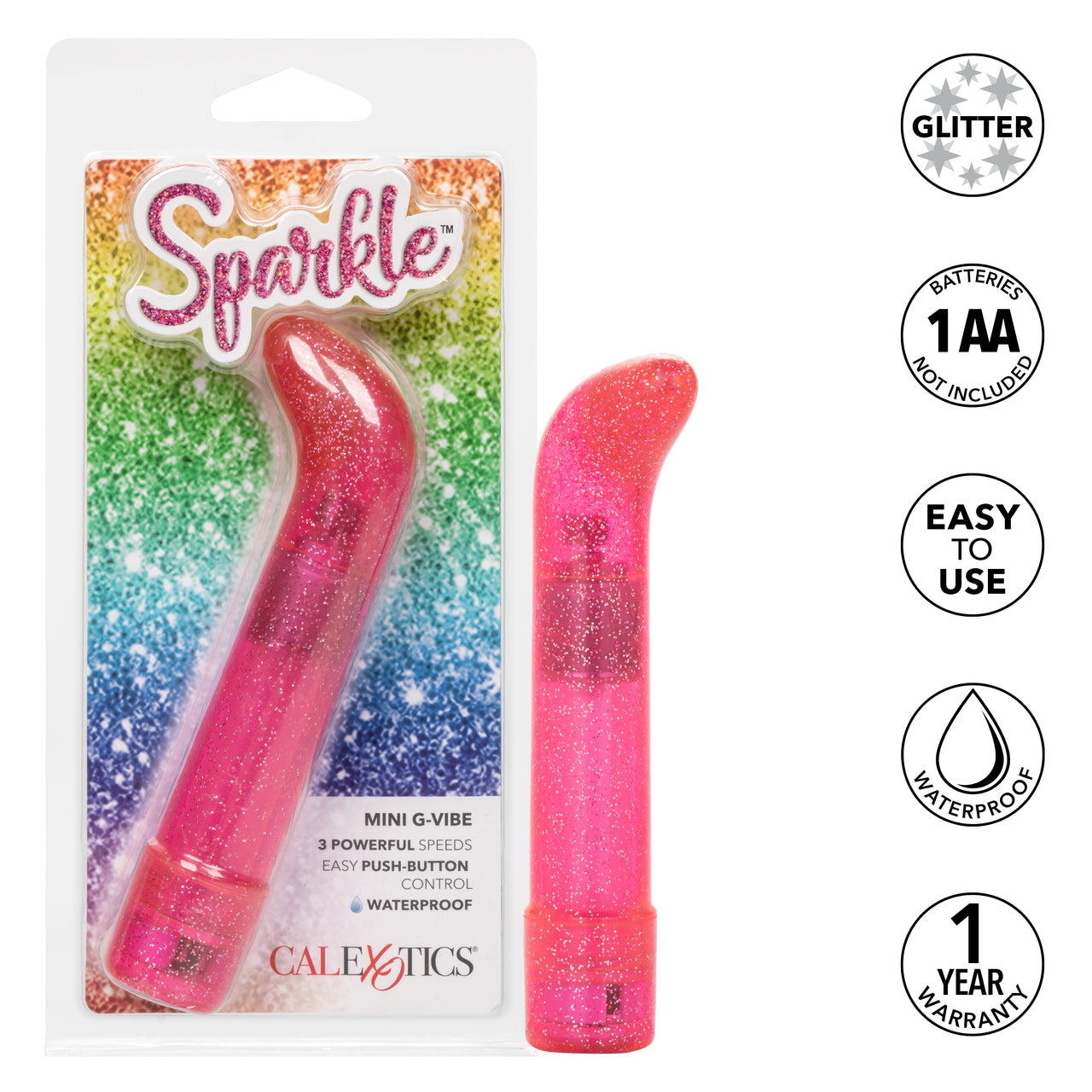 Sparkle Mini G-Vibrator - Blue