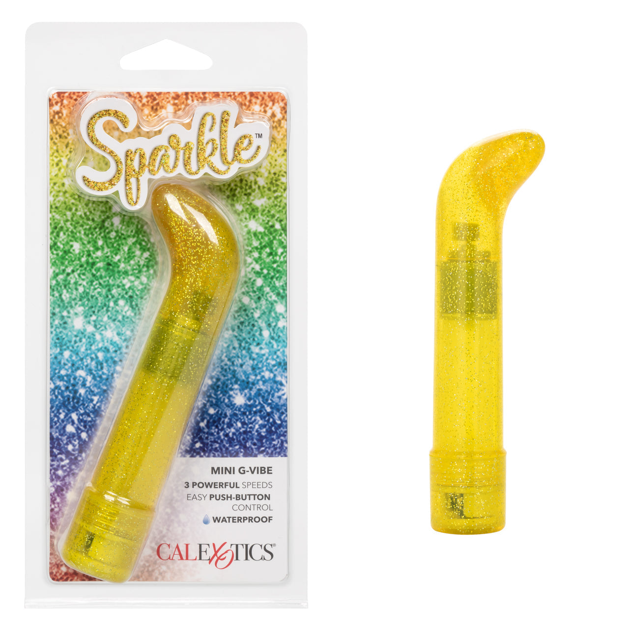 Sparkle Mini G-Vibrator - Blue Yellow