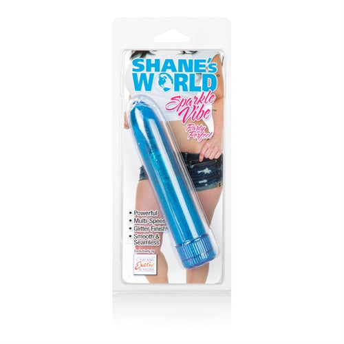 Sparkle Vibes - Blue Mini Vibrator by CalExotics Blue