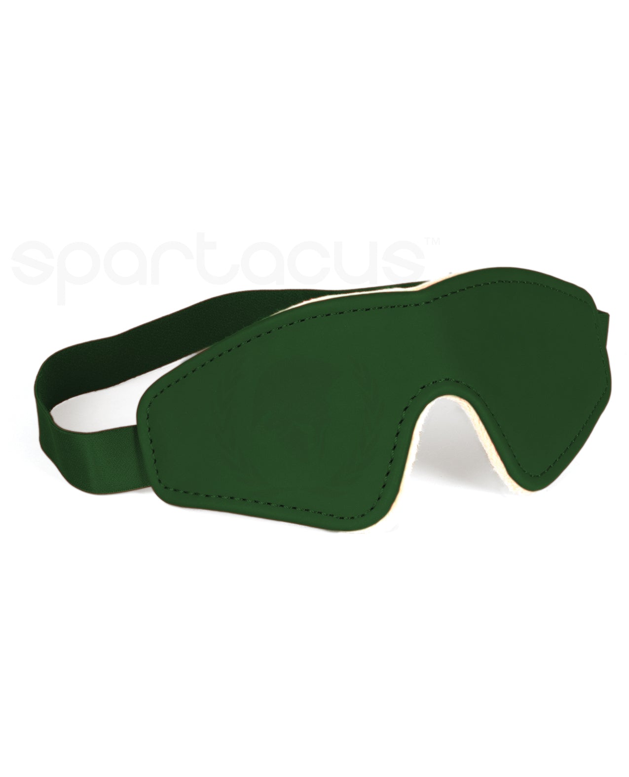 Spartacus Pu Blindfold W/plush Lining Green