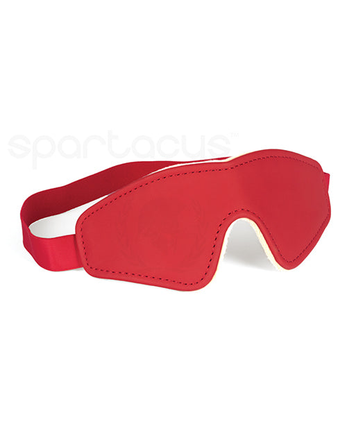 Spartacus Pu Blindfold W/plush Lining Red