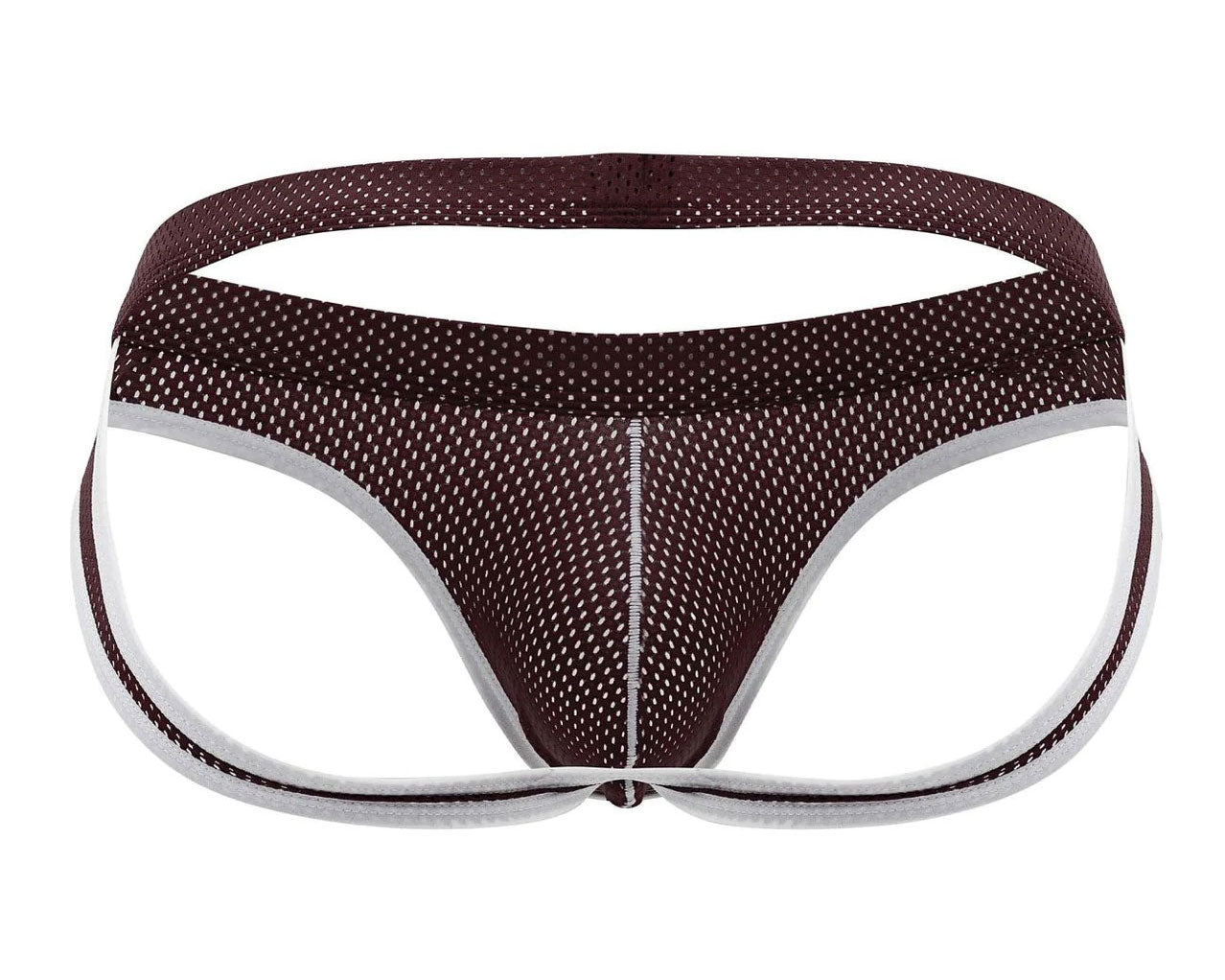 Sport Mesh Sport Jock - - Burgundy