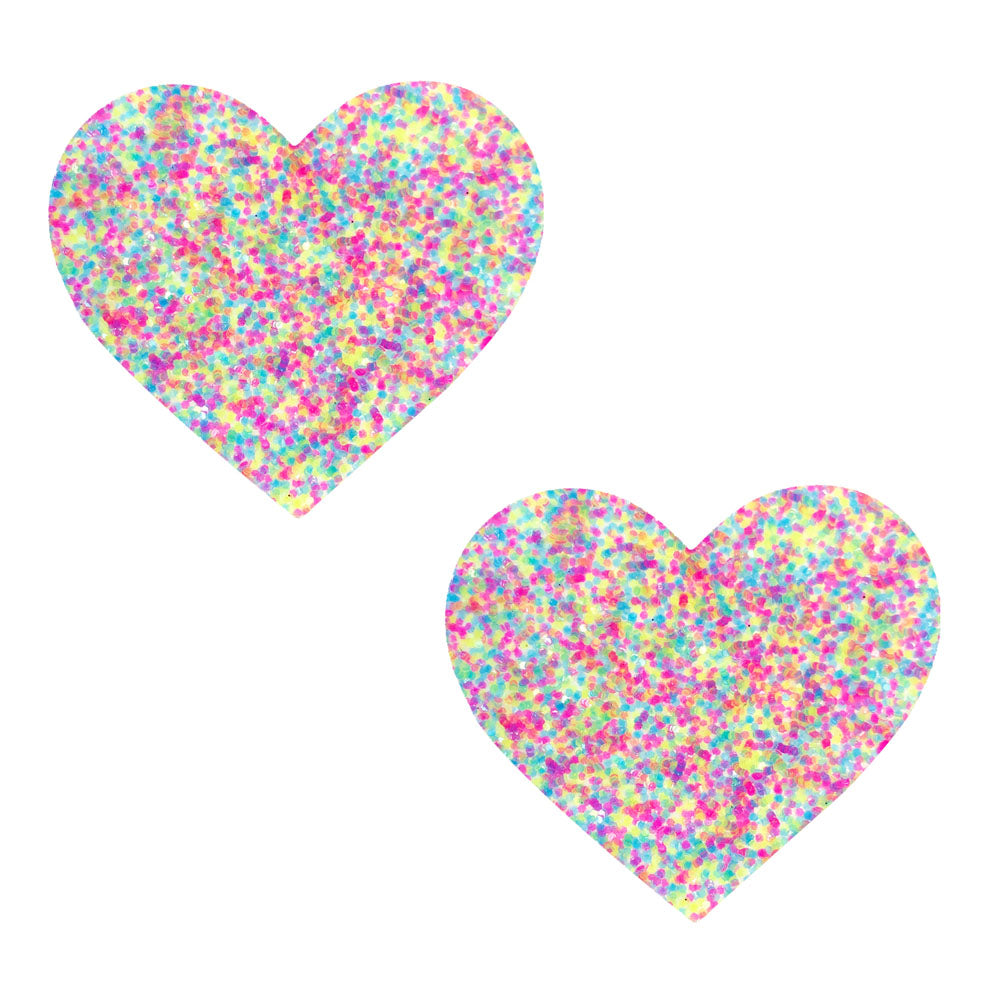 Sprankles Neon Blacklight Glitter I Heart U  Nipztix Pasties