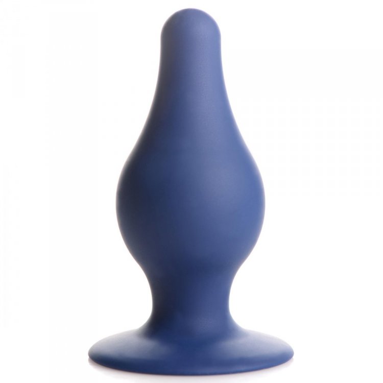 Squeeze-it Tapered Anal Plug Blue Large