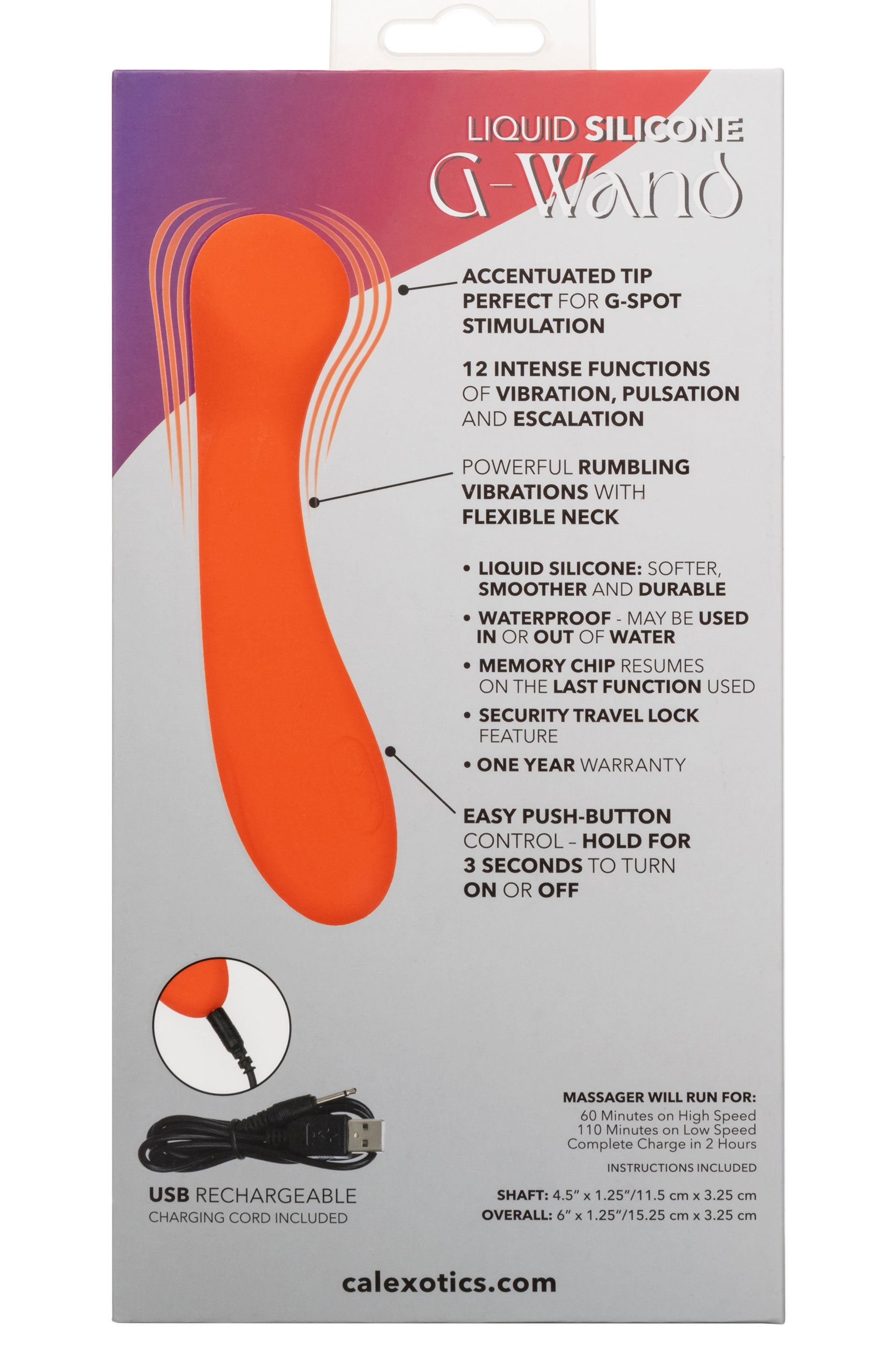 Stella Liquid Silicone G-wand Orange