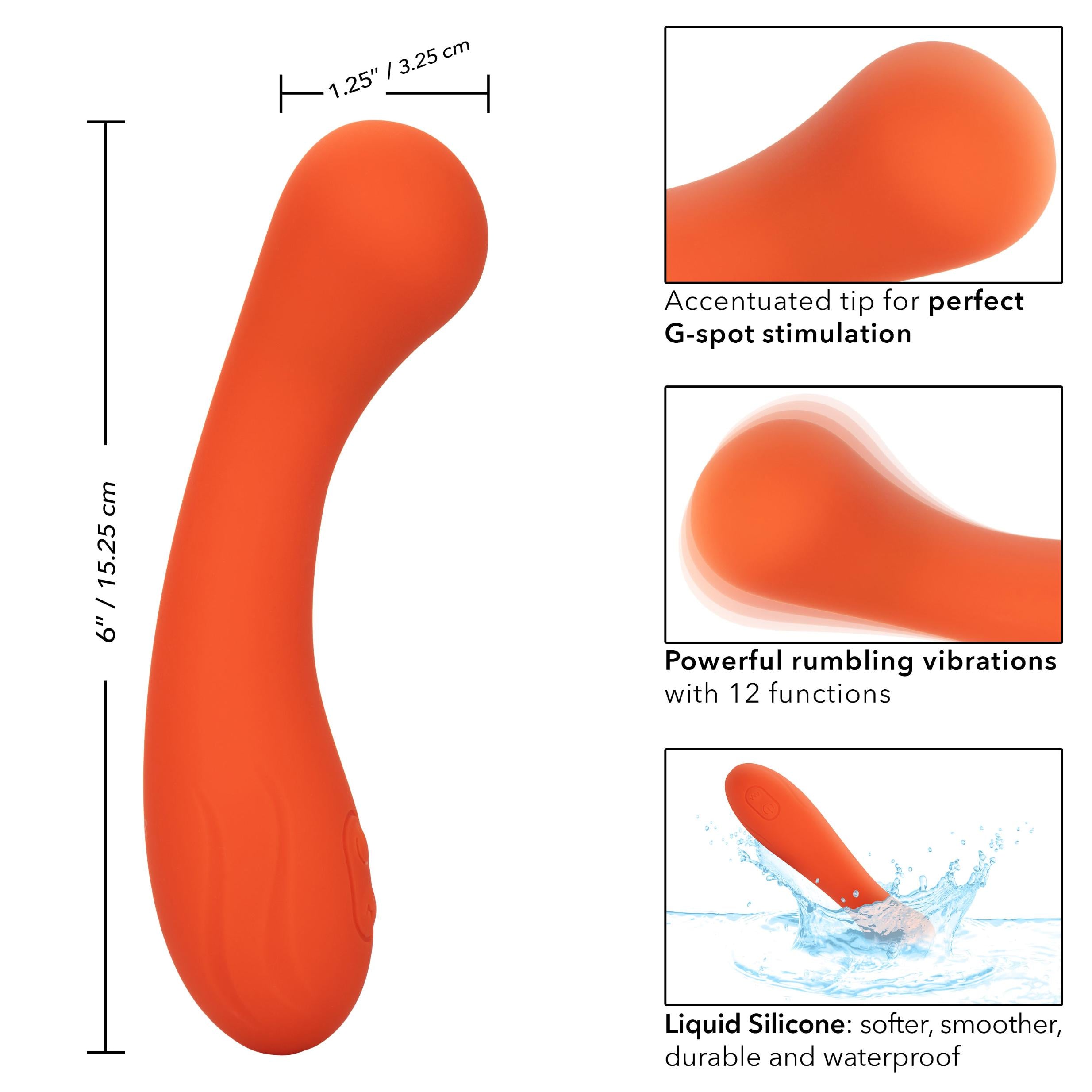 Stella Liquid Silicone G-wand Orange