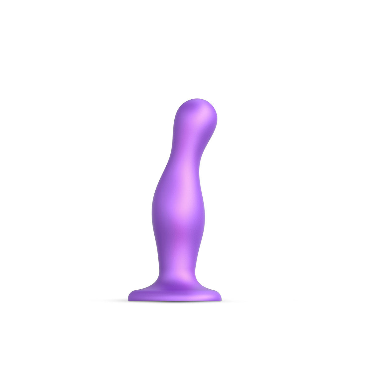 Strap-On-Me Curvy Plug Dildo Metallic Purple - Large