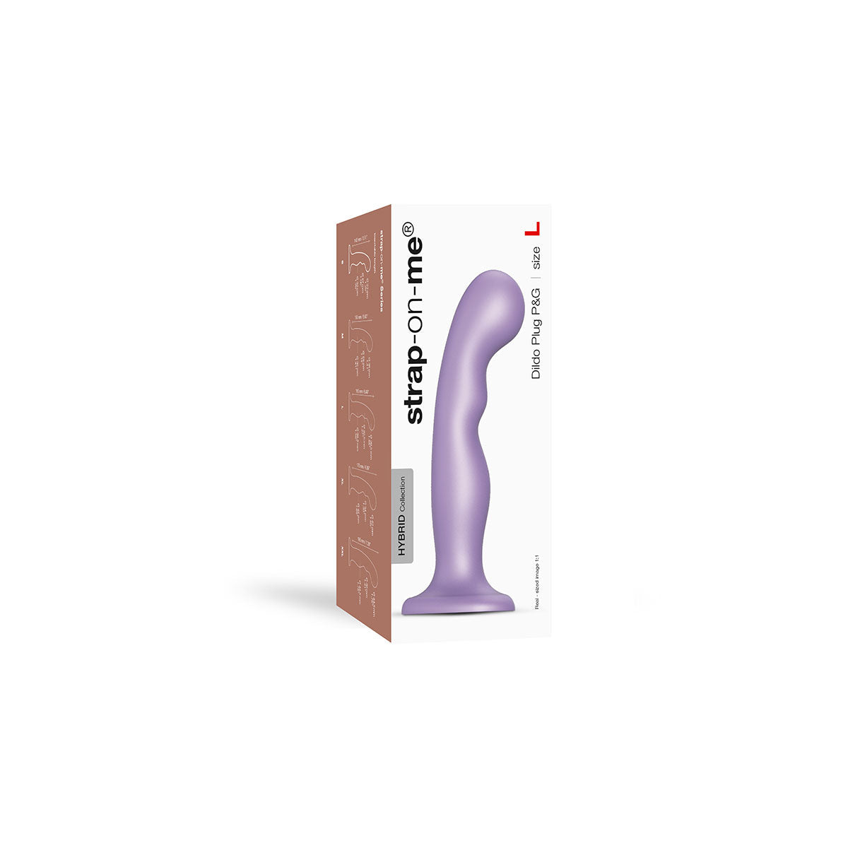 Strap-On-Me P&amp;G Plug Dildo Metallic Lilac - Large