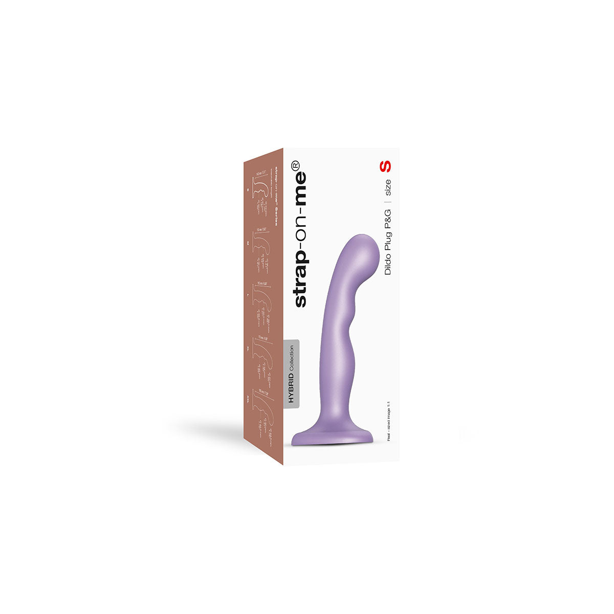 Strap-On-Me P&amp;G Plug Dildo Metallic Lilac - Small