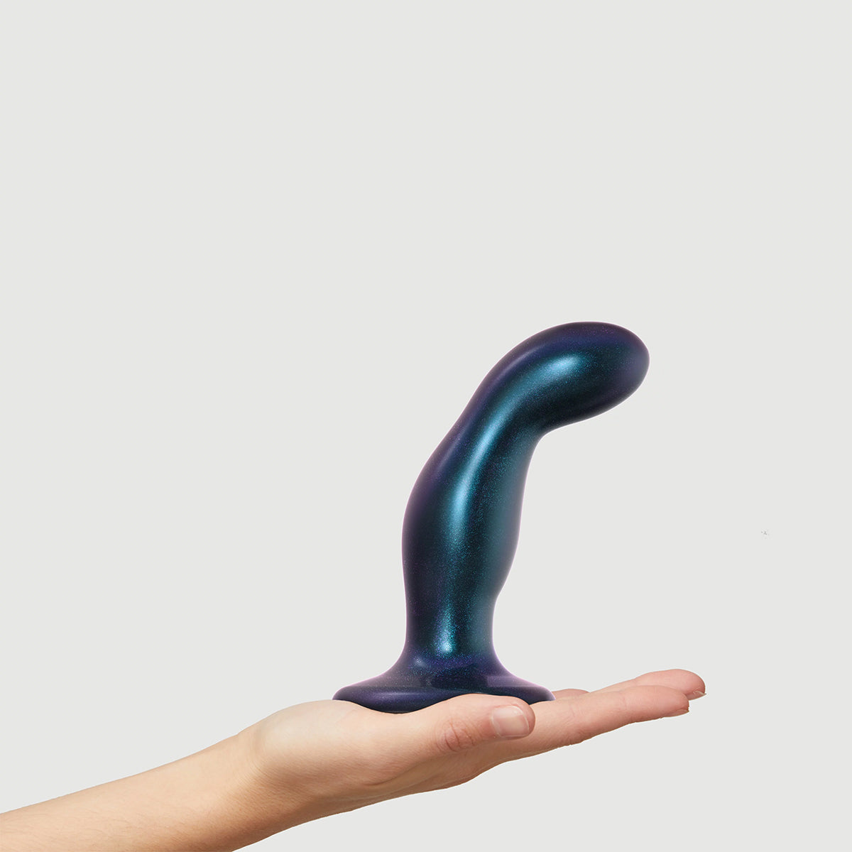 Strap-On-Me Snaky Dildo Medium - Metallic Blue