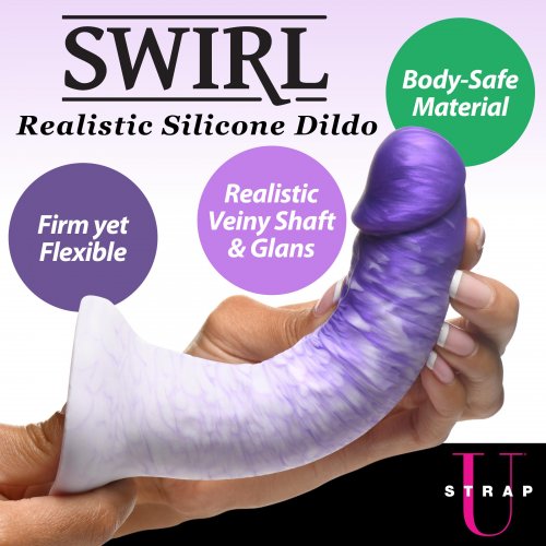 Strap U Real Swirl Realistic Dildo