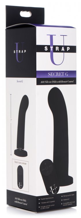 Strap U Secret G 21x Liqui Silicone Dildo W/ Remote Control