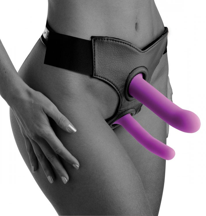 Strap U Silicone G-Spot Du Dildo Set