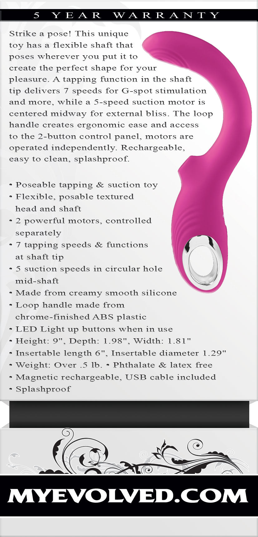 Strike a Pose G-Spot Stimulator - Magenta