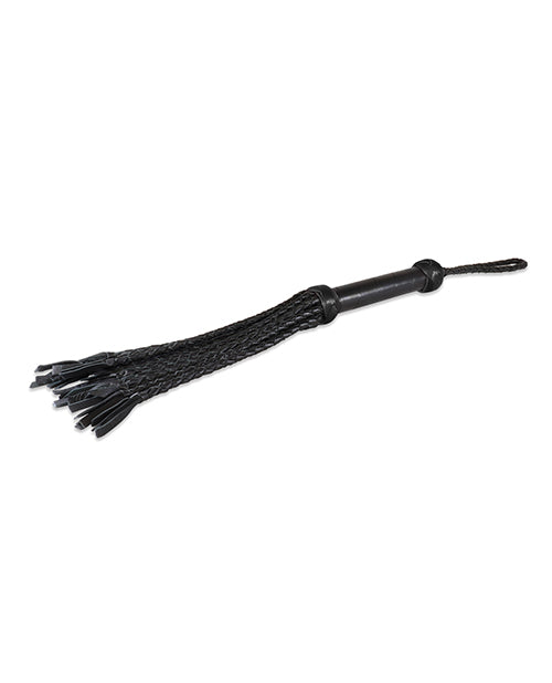 Sultra 16" Lambskin Wrapped Grip Flogger Black